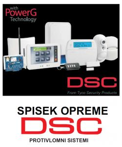  Spisek opreme DSC-protivlomni sistemi